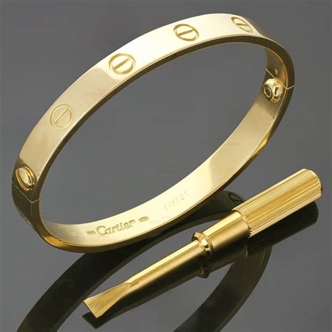 silver cartier love bracelet|cartier love bracelet with screwdriver.